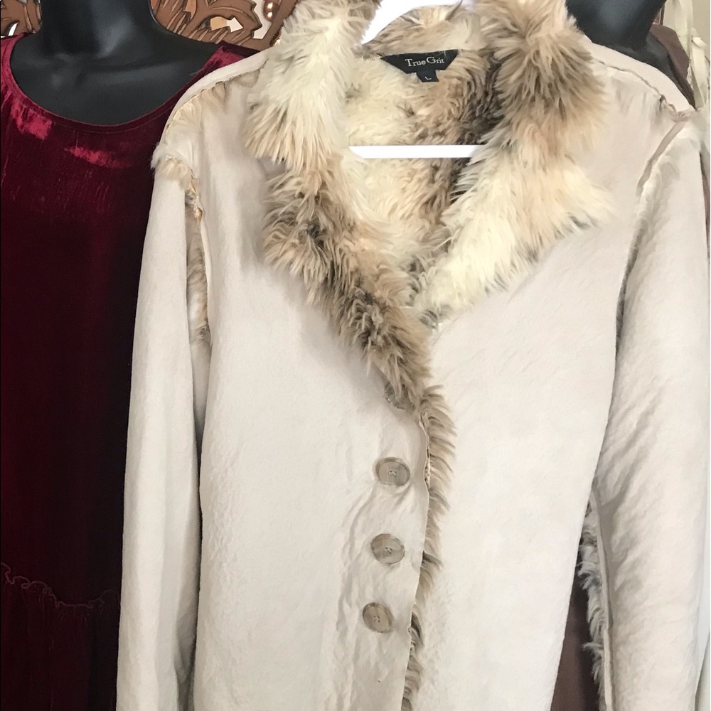 True grit elephant fur blazer